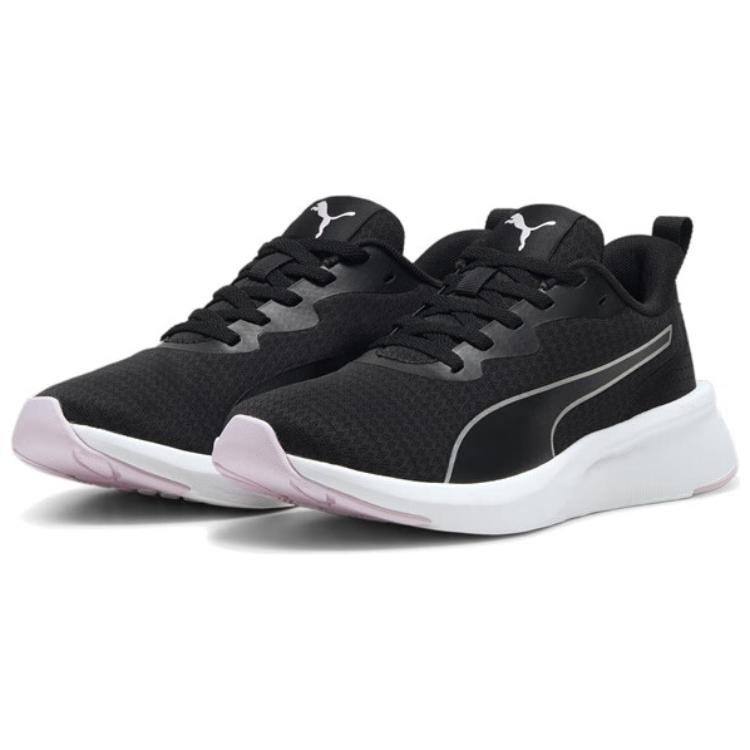 Puma Zapatillas de Running Unisex Flyer Lite Punta Redonda Cordones Amortiguación Antideslizantes Ligeras Caña Baja Zapatilla Negro Morado 378774-13