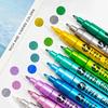 18Color Metallic Paint Pens 07mm Glitter MarkersSuper Golden Acrylic Markers for Rock Painting Stone Ceramic Fabric Pebbles