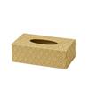 Tissue Box, with Waterproof Wear-Resistant Surface, Diamond Embossed Texture Compact Paper Holder for Office Bedroom