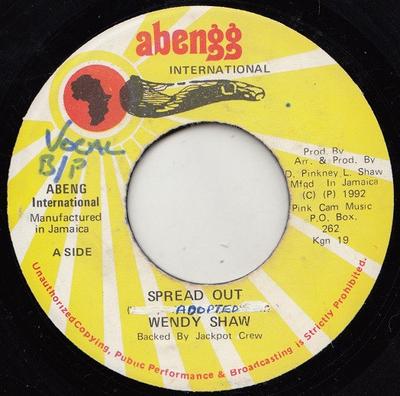 7-Zoll Schallplatte WENDY SHAW - Spread Out NONE Abengg Internat 1992 Jamaika Reggae, Ska & Dub Gebraucht