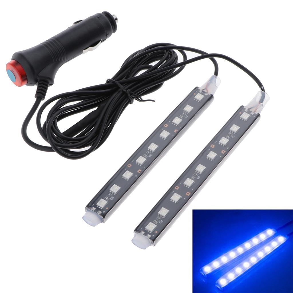 Buy LED Car Auto Strip Light Lamps 2pcs Blue 9 at affordable prices — free shipping, real