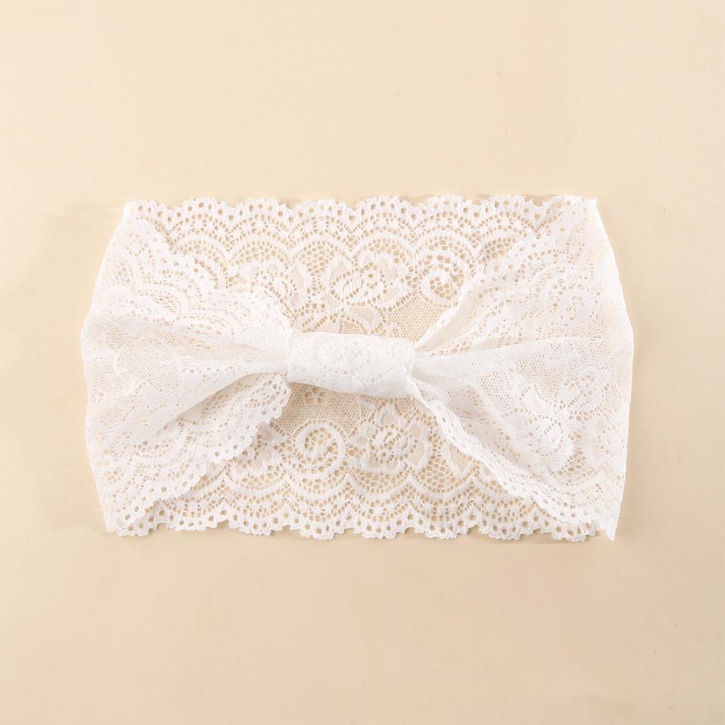 Women's Vintage Lace Hollow Out Wide Elastic Wrap Headband for Casual Everyday Wear