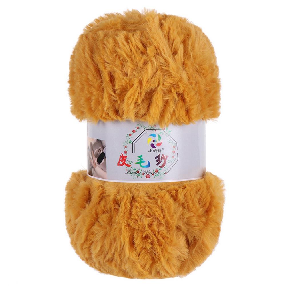 100G/Ball Imitation Mink Wool Yarn Faux Fur Yarn Cashmere Hand Knitting Crochet Sweater Thread Clothes Scarf Fluffy Mink Yarn