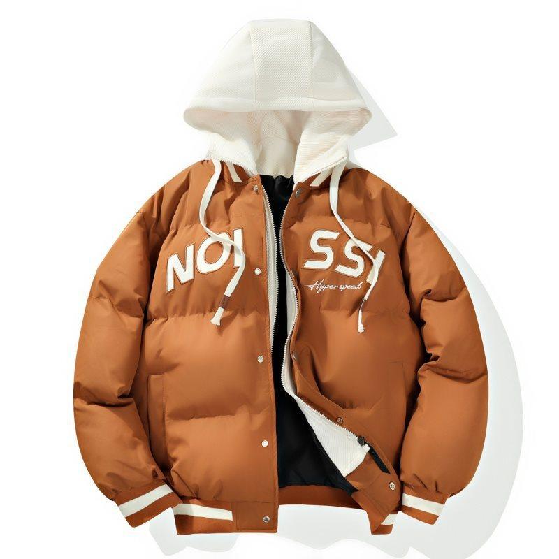 Specially for New Trendy Brand Cotton-padded Jackets Men's Hooded Autumn and Winter Thickened Cotton Jackets Men's Loose and Casual