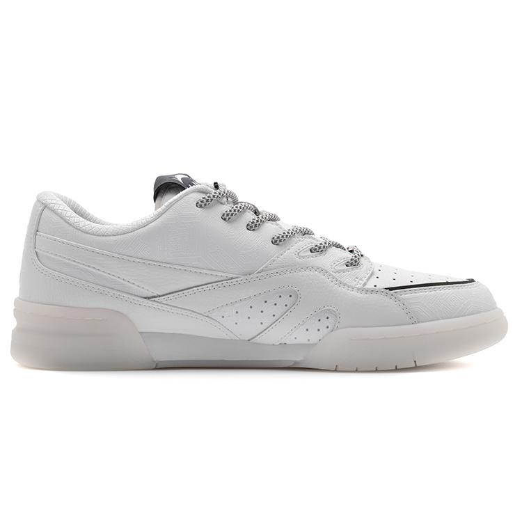 New LINING 937 Vintage Basketball Shoes Men Low Top White/Black AGBR099-2