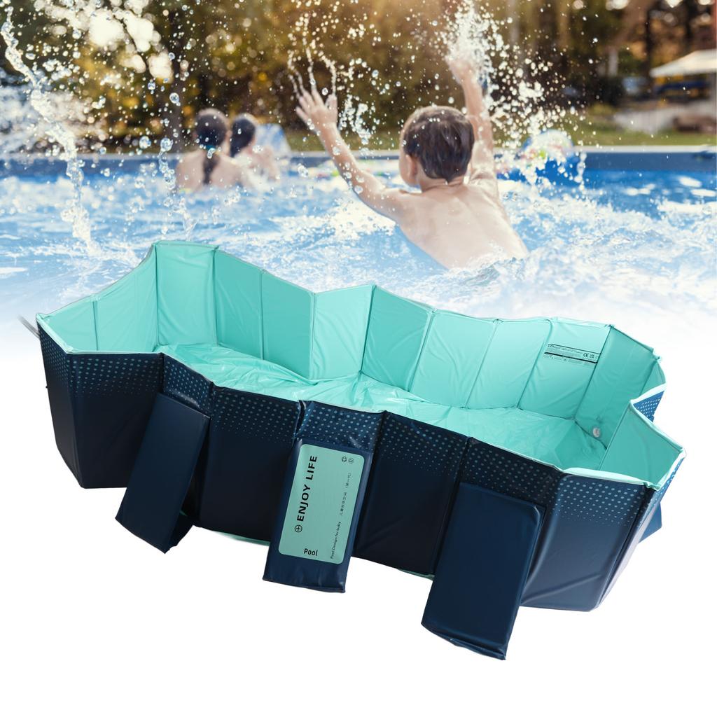 Backyard Pool Foldable Swimming Pool Foldable Swimming Pool Folding Oversize Bath Pool Inflation  for Home Outdoor Kids Pool