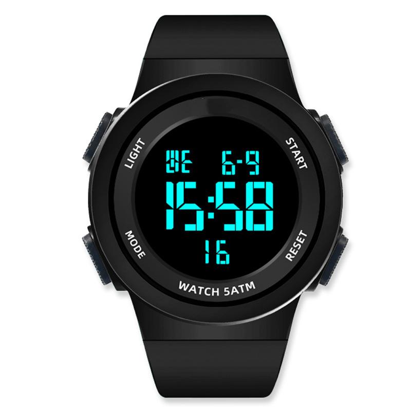 En iyi yepyeni nötr öğrenci elektronik saat çok fonksiyonlu kronograf spor çalar saat düşmeye karşı dayanıklı su geçirmez elektronik saat