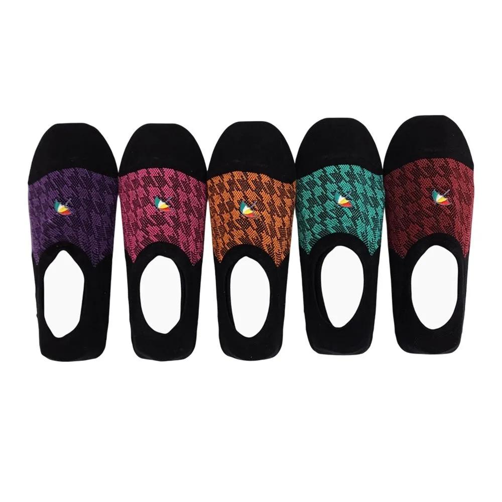Arnold Palmer Women s Non-Slip Fashion No-Show Socks Set of 5, Gift for Mom 5 pairs of fancy slippers