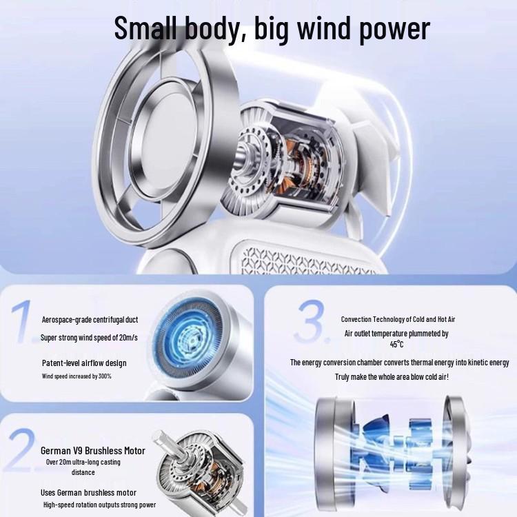 Stylish Mini Handheld Fan for Students with Long Battery Life