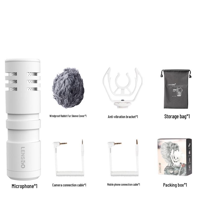 8LENSGO Langshige DMM1 Wireless Microphone for DSLR, Mirrorless Cameras, and Mobile Phones