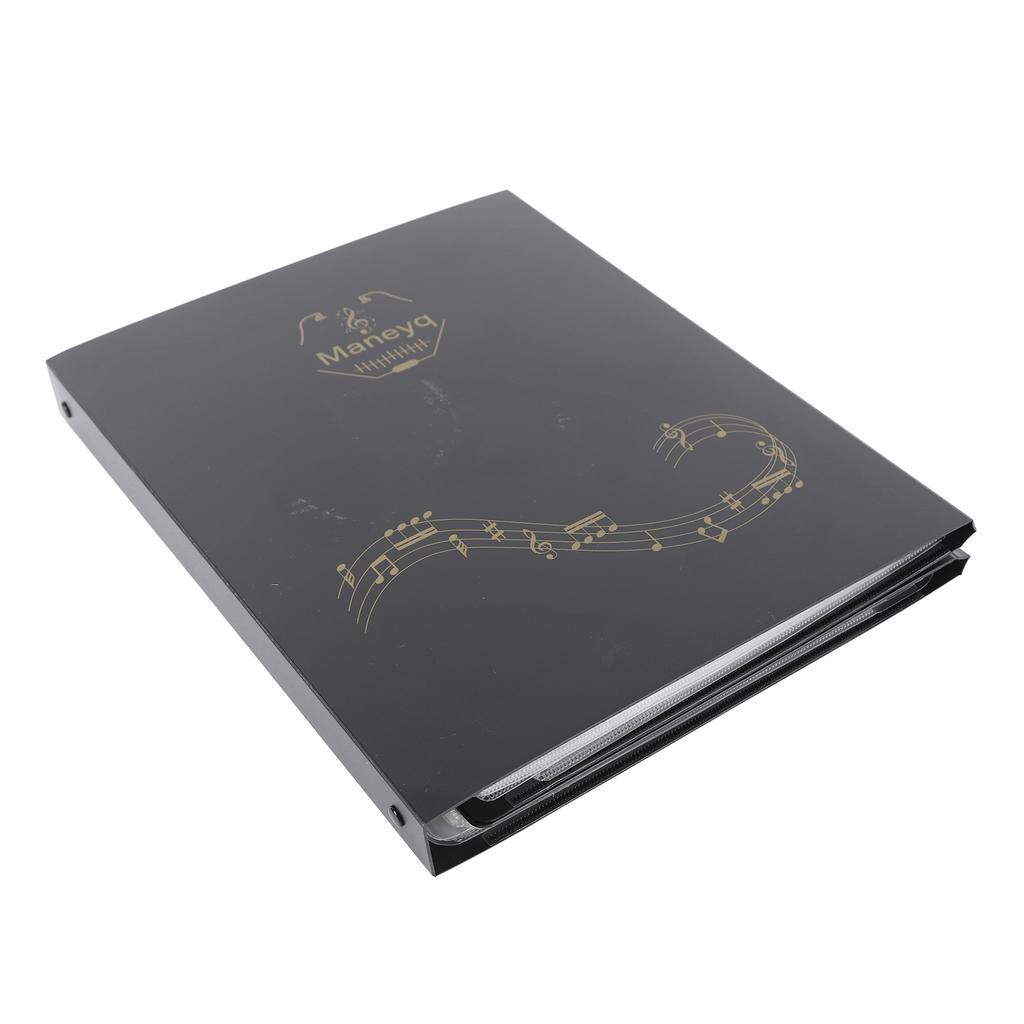 Sheet Music Folder A4 Size Piano Score Binder Detachable 4 Page Expand Paper File Storage Holder