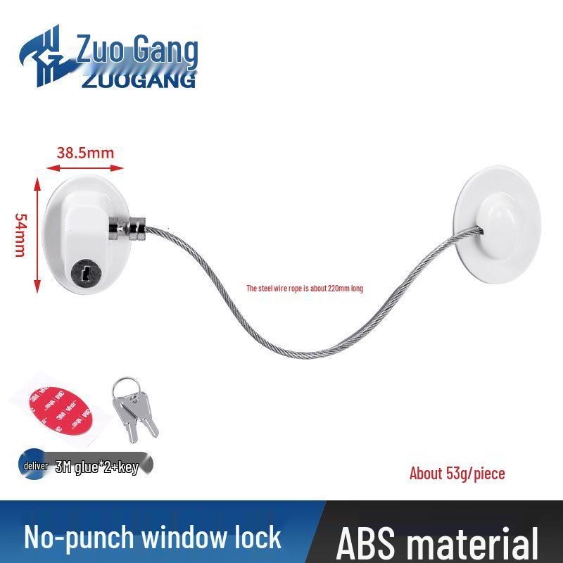 Punch-Free Child Safety Sliding Window Lock - Anti-Theft Limiter