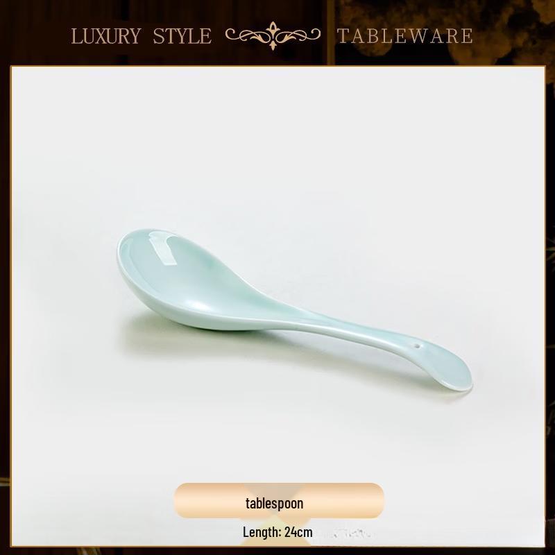 Yipan Underglaze Celadon Relief Dinnerware Collection