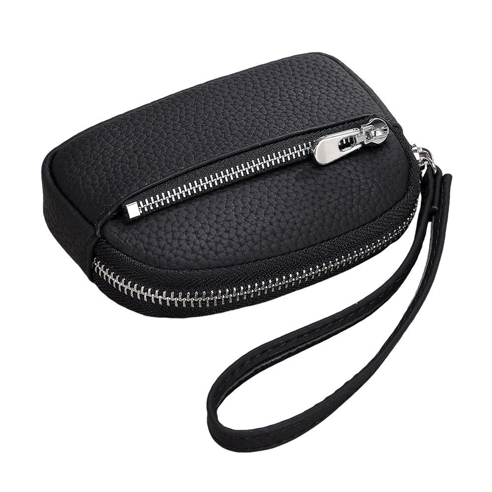 

PU Leather Women Wallet Solid Color Litchi Pattern Card Holder Multi Functional Korean Style Coin Purse Fashion Accessory