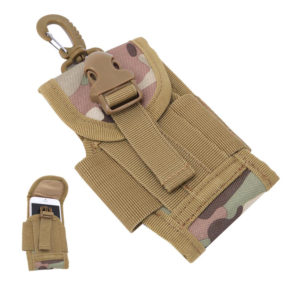 Outdoor Multi Functional EDC Waist Pouch Molle Belt for 4.5inch Mobile Phone Bag with Buckle(Camouflage )