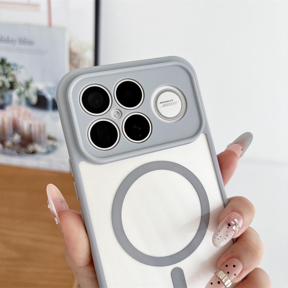 Magnetic Clear Case For Xiaomi 17T 15T Pro Poco F8 Pro Ultra Lens Protection Original Acrylic Armor PC Cover For Note 15 Pro+