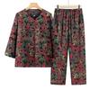Elegant New Chinese Style Printed Two-Piece Shirt Set