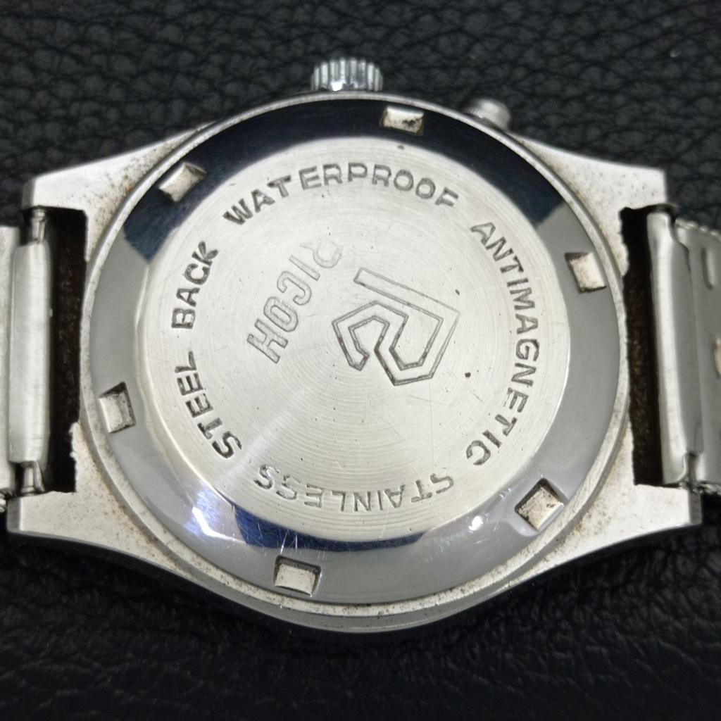 ZEGAREK MĘSKI VINTAGE RICOH R31 AUTOMATIC JAPAN CZARNY KOLOR TARCZY a500604-5 R153-a500604