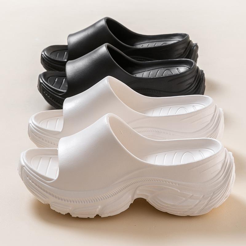 Super Thick-bottomed Cool Slippers Summer Indoor Home Non-slip and Deodorant Outer Wear Fashionable Height-increasing Cool Slippers