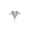 18K Gold Adjustable Heart Ring for Women - Fade-Resistant Stainless Steel