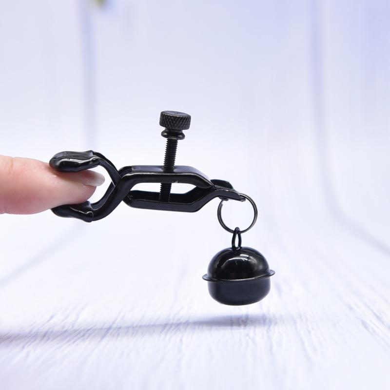Sensual Bell Pendant Nipple Clamps for SM Training, Breast Massage, and Clitoral Play.