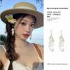 Colorful Bohemian Tassel Flower Stud Earrings - Exaggerated Summer Vacation Style