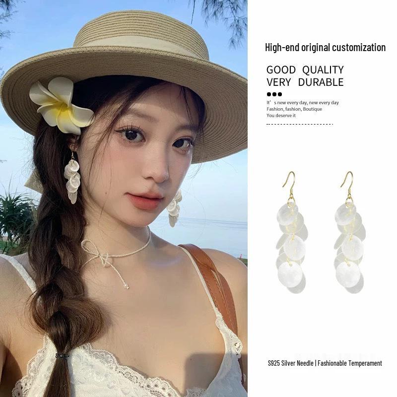 Colorful Bohemian Tassel Flower Stud Earrings - Exaggerated Summer Vacation Style