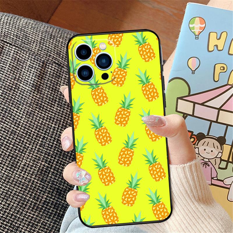 Summer Fruit Pineapple Phone Case For iPhone 15 12 11 13 14 16 Pro Max XS X XR Plus 6S Plus 12 Mini Cover