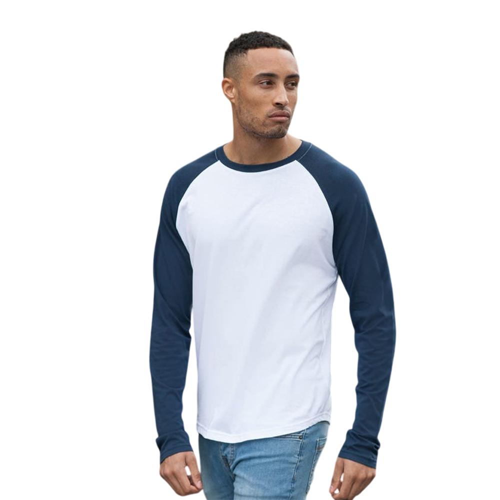 SF Mens Long-Sleeved Baseball T-Shirt