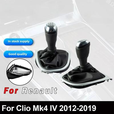 For Renault Clio 4 IV MK4 Gear Shift Knob Gaiter Boot Cover Case Dust Cover for 2012- LHD 5/6 Speed Manual Transmission
