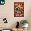 Putuo Decor 1pc Vintage Metal Tin Sign, APOTHECARY SHOPPE, Wall Art Decor for Home Halloween Party, Gift