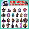 50 Goth Witch Stickers New Product Demon Horror Dark Gothic Style Doodle Stickers