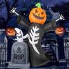Aufblasbares Spielzeug Kürbis Grab Geist Halloween Aufblasbares Modell Leuchtendes Aufblasbares Modell Halloween Atmosphäre Dekorationsmodell