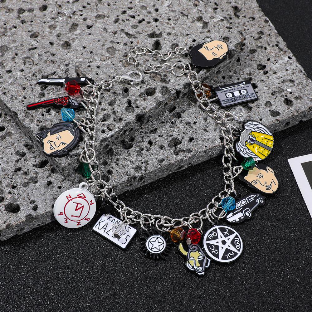 Evil Spirits Bracelet Alloy Pendant Unisex Cartoon Style Gift For Fans