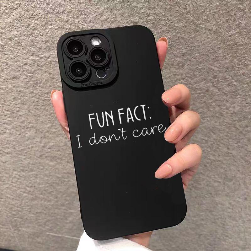 Sarcastic Text Minimalist Design Soft Silicone Phone Case For iPhone 17 16 15 14 13 12 11 Pro Max XS X XR 15 Plus 16E Air Cover