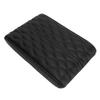 Center Console Armrest Cover Pad Universal PU Leather Waterproof Elastic Strap for SUV Truck Car Black