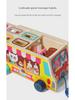 Toddler Educational Wooden Ice Cream Truck Toy: Shape & Color Matching Game