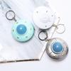 LED Light UFO Keyring Ornament Spaceship Model Keyring Creative Flying Disc Keychain  Jewelry Gift