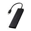 Hub USB ELECOM 6 em 1 Conexão USB-C USB-A x 5 (USB3.2 Gen2 x 3, USB2.0 x 2) USB-C- x 1 Preto U3HC-H060BK