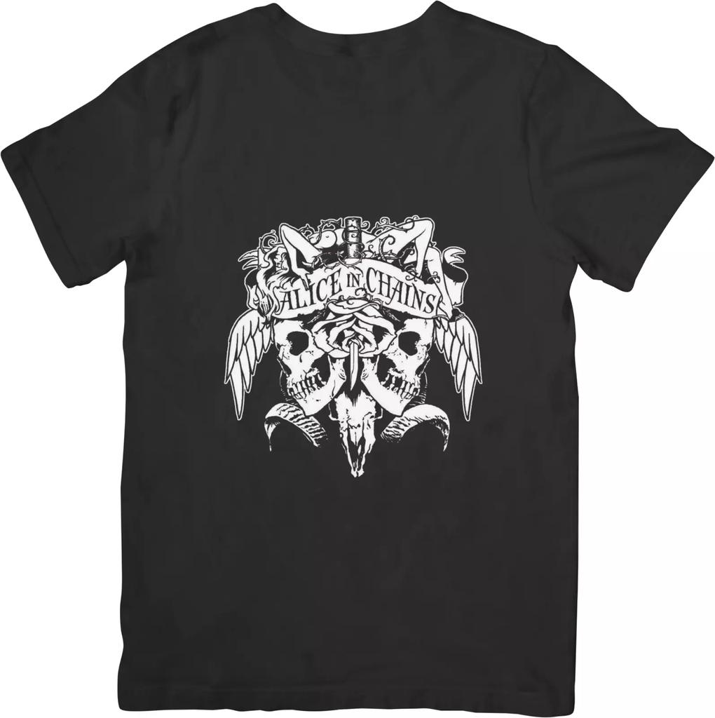 Alice In Chains Music Unisex Fit for Men & Women Quality Cotton T-Shirt Black