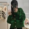 Cardigan Sweater 2023 Autumn Wave Stripe Sweater for Women Design Sense Knitted Cardigan Versatile and Lazy Sweater Female Coat