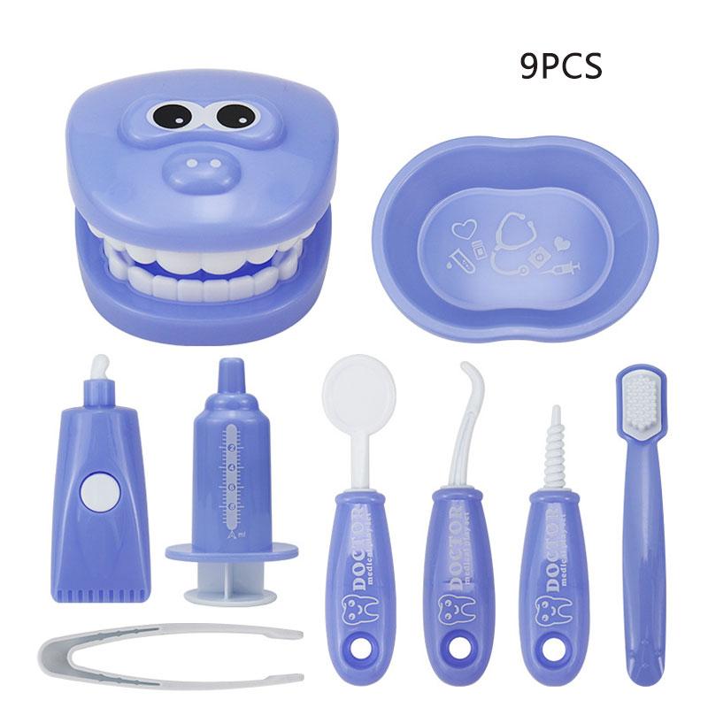 

Набор стоматологических игрушек Dentis 9 шт. Интерактивные игры Безопасный АБС-пластик Инструменты Обучение фиолетовый