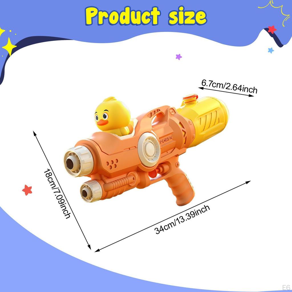 500ml Water Tank Toy for Outdoor Fun with 5-8M Range And Nozzle