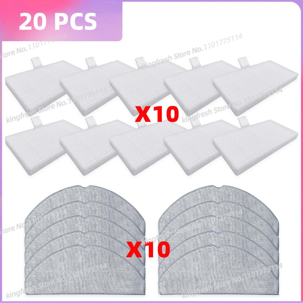 Fit For (TP-Link Tapo RV30 Max Plus / RV20 Max Plus / RV30 Max / RV20 Max) Parts Dust Bag HEPA Filter Main Side Brush Mop Cloth