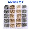 Messing Inzetmoer en Schroef Assortimentskit 260-500 stuks M2 M3 M4 Hotmelt Inzet Gekartelde Moer Injectie Inbeddingsmoer Voor 3D Printer