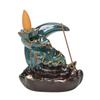 Double Fish Ceramic Backflow Incense Burner - Creative Home Decor Ornament