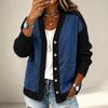 Women's Casual Loose Fit Patchwork Jacket