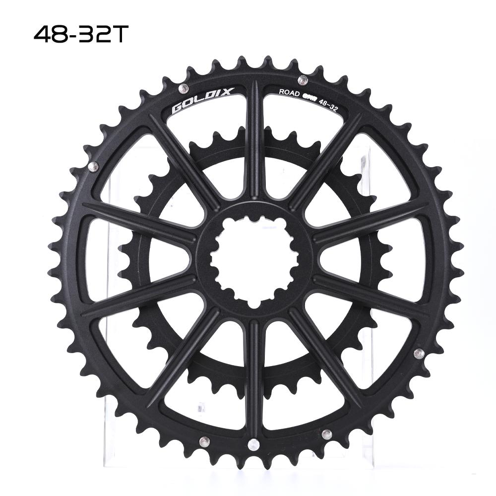 GOLDIX 53-39T 52-36T 50-34T 48-32T 46-30T specification road bicycle crankset chainring suitable for SHIMANO and SRAM 10 11S 12S 48-32T