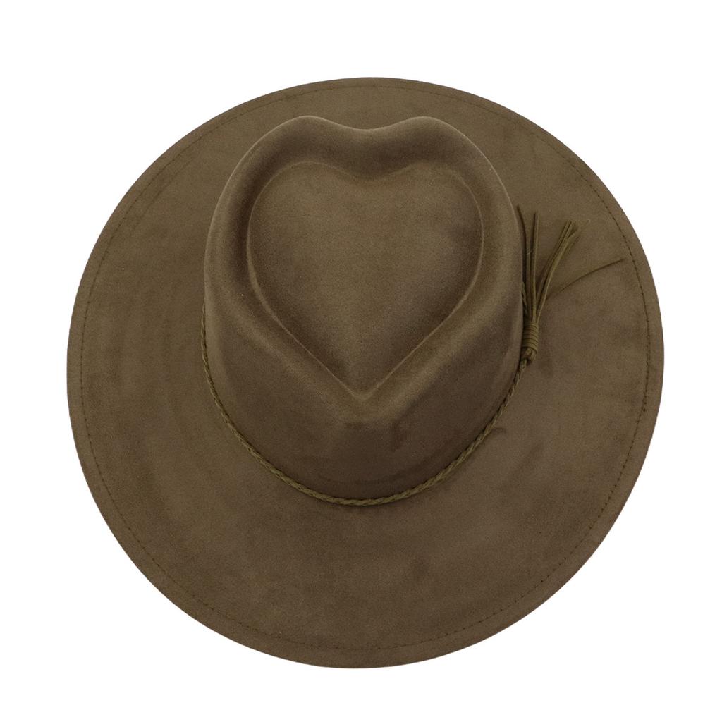 Colorful Suede 9.5cm Wide brimmed Women's Hat Men's Church Jazz Hat Fedoras Cowboy Hat Panama Hat