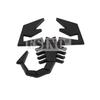 1Pc Car Styling 3D Scorpion Metal Chrome Zinc Alloy Adhesive Emblem Badge Sticker Decal for Abarth 500 600 124 125 595 Egea